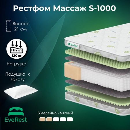 Матрас EveRest Рестфом Массаж S1000 (Рестфом&nbsp;Массаж&nbsp;S1000)